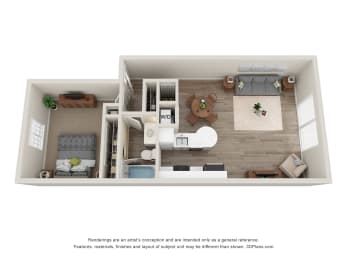 1 & 2 Bedroom Apartments in Wixom | Hillside Apartments