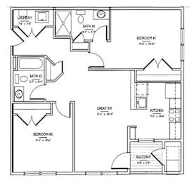 Granby Floor Plan at Heritage at Mount Holly, New Jersey, 08060