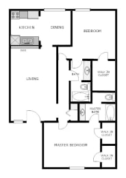  Floor Plan 2 bedroom