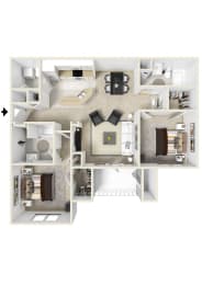 Wesley Kensington Apartments | Berkley Floorplan II