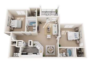 3D floor plan of the argonne