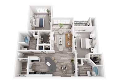 3D floor plan Magnolia