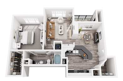 3D floor plan willow