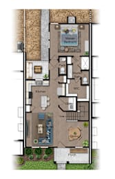 a floor plan of a house with an open floor plan at Mihir Taylor, Taylor, TX
