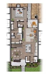 a floor plan of a house with an open floor plan at Mihir Taylor, Taylor, Texas