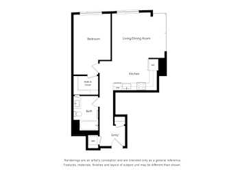 A black and white drawing of a house layout with rooms labeled.