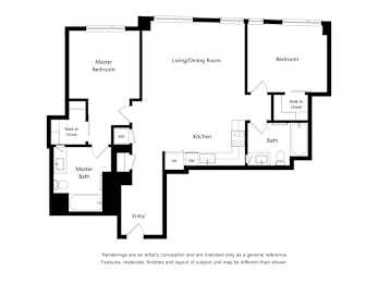 A black and white floor plan of a house with labeled rooms.