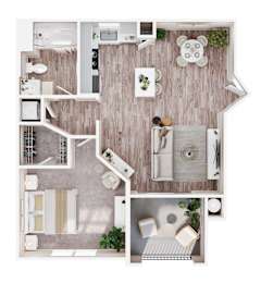 1 bed 1 bath at Missions at Chino Hills Apartments, Chino Hills, California