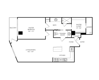 FA11_1Bed at The Heights at Park Lane, Dallas, 75231