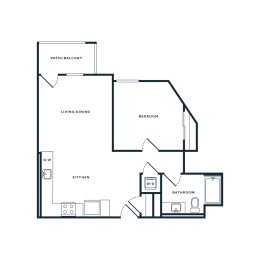 A8 Floor Plan at NoMa Apartments, California