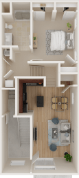 Residence 1L - 1 bed 1 bath 745 sqft