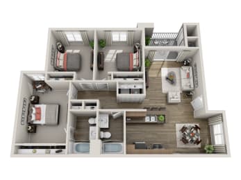 Barcelona Premium - 3 bed 2 bath - 1335 square feet