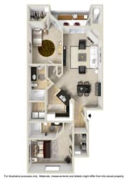 Guadalahara Renovated 2 Bed   2 Bath   1,215 Sq. Ft.