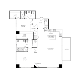 TB4_2Bed at The Heights at Park Lane, Dallas, Texas
