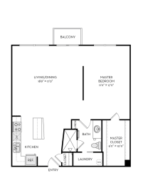 LA6R_1Bed at The Heights at Park Lane, Dallas, TX, Texas, 75231