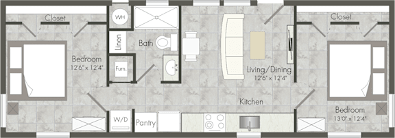 Unit B floor plan