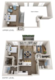 Emerald L8 2 Bed 2 Bath 1085 Square Feet Floor Plan