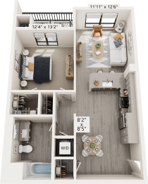 A1 Floor Plan at North Grove, Riverside California