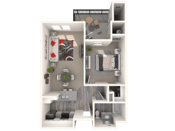 Merlot Floor Plan at 55+ FountainGlen Terra Vista, California, 91730