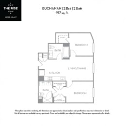 buchanan Floor Plan at The Rise, San Francisco California
