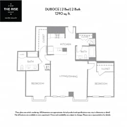 duboce Floor Plan at The Rise, San Francisco, 94103