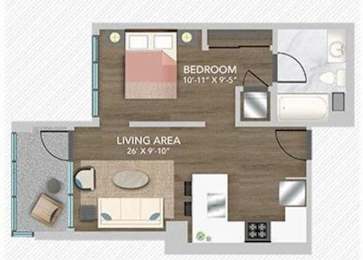 A Floor Plan at Chelsea Santa Monica, Santa Monica, CA