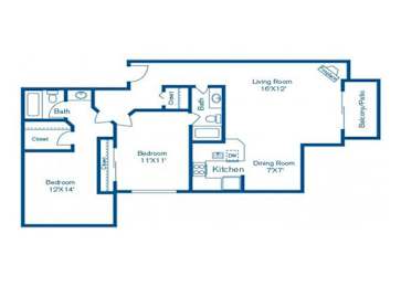 Formosa Floor Plan at Norwalk Metropointe, Norwalk California
