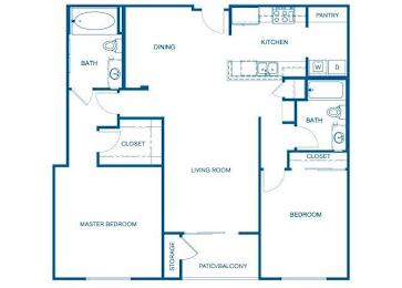 B2 Floor Plan at 6940 Sepulveda, California