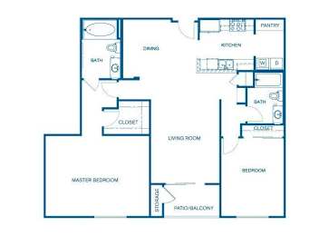 B3 Floor Plan at 6940 Sepulveda, California, 91405