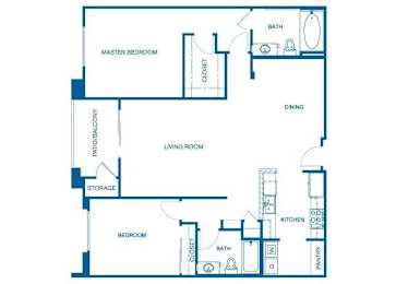 B4 Floor Plan at 6940 Sepulveda, Van Nuys California