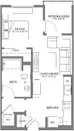 S1 Floor Plan at Baker Block, Costa Mesa, California
