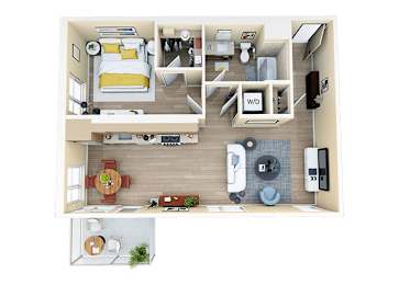 1 bed 1 bath F at Skyview Sunset Apartments, Los Angeles