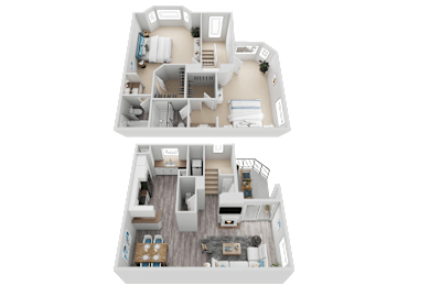 Plan D at Harbor Pointe, Dana Point, CA, 92629