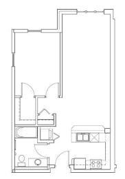 1 bed 1 bath N at Eastlake 2851 Apartments, Seattle, WA, 98102