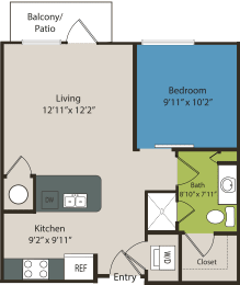 Studio 1 bath E at Waterford RiNo Apartments, Colorado