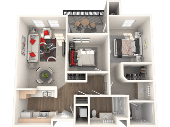 Santa Barbara Floor Plan at 55+ FountainGlen Stevenson Ranch, Stevenson Ranch, 91381