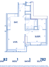 A floor plan of an apartment with a living room, bedrooms, and bathrooms.