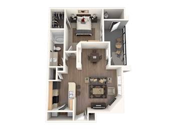 1Bed 1Bath_A at Avalon at Seven Hills Apartments, Nevada