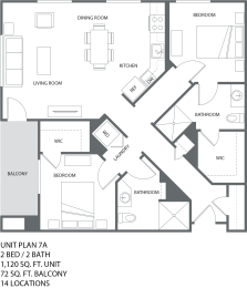 a blueprint view of a floor plan of a house