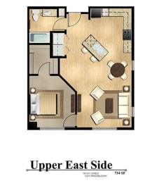 Upper East Side (Renovated) 1 bed 1 bath 734 at Level at Sixteenth, Phoenix, AZ