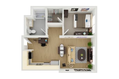Unit 2 - 1 Bed 1 Bath at Vendome Place, San Jose, CA