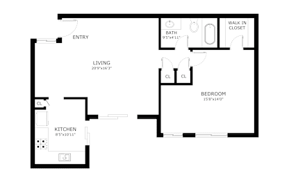 1Bed 1Bath at Verandas Apartments, West Covina, CA, 91791