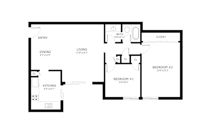 2Bed 1Bath at Verandas Apartments, West Covina, 91791