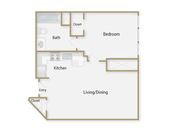 Wharf floor plan at Towers at Rincon, San Francisco, CA, 94105
