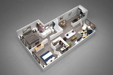 2A - 2 bed 1 bath - 854 sqft at Winfield of Scottsdale, Arizona