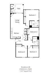 a floor plan of a studio apartment with a bedroom and a living room