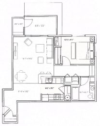 Flathead Floor Plan at Mullan Reserve Apartments, Montana