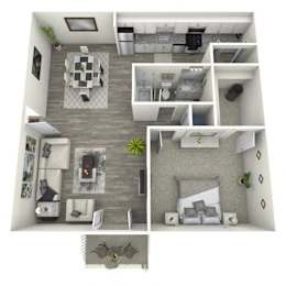 1Bed 1Bath at Crest at East Cobb Apartments, GA, 30062