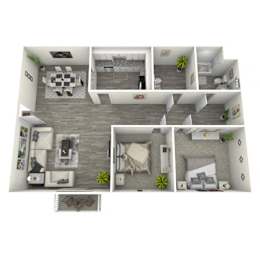 2Bed 1.5Bath at Crest at East Cobb Apartments, Marietta, Georgia