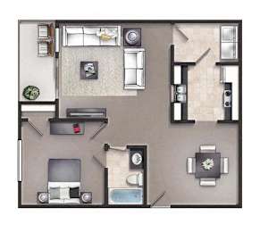 1Bed 1Bath at Ballantyne Commons of Stockbridge Apartments, Stockbridge, GA, 30281
